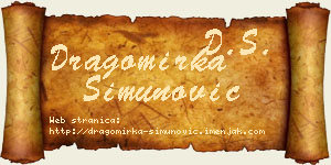 Dragomirka Simunović vizit kartica